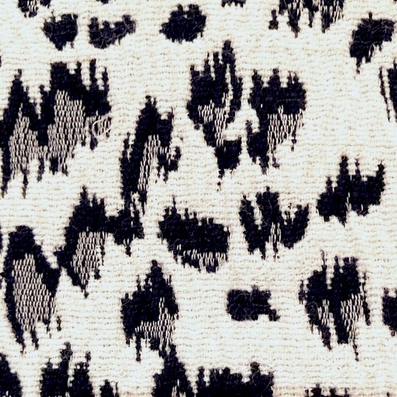 Ann Taylor LOFT Dress: Black and White Animal Print Lined Sheath SIZE 2 - Picture 9 of 10